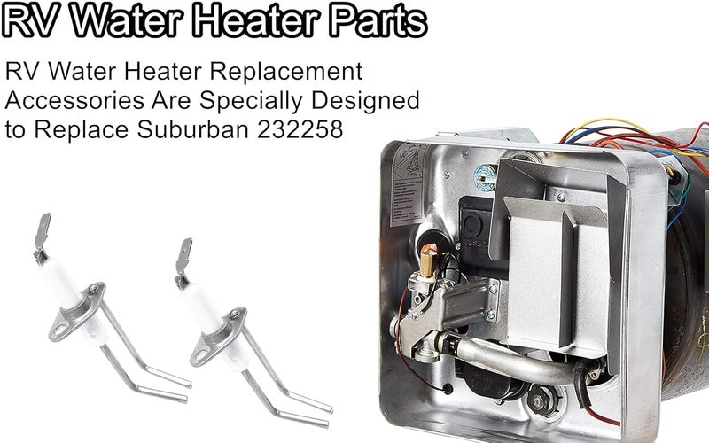 LDCRE 2-Prong Electrode Assembly Compatible with Suburban 232258, RV Water Heater Parts for Suburban Sw6de Sw10de SW Models DSI Electrode Probe Igniter 1Pack - Image 3